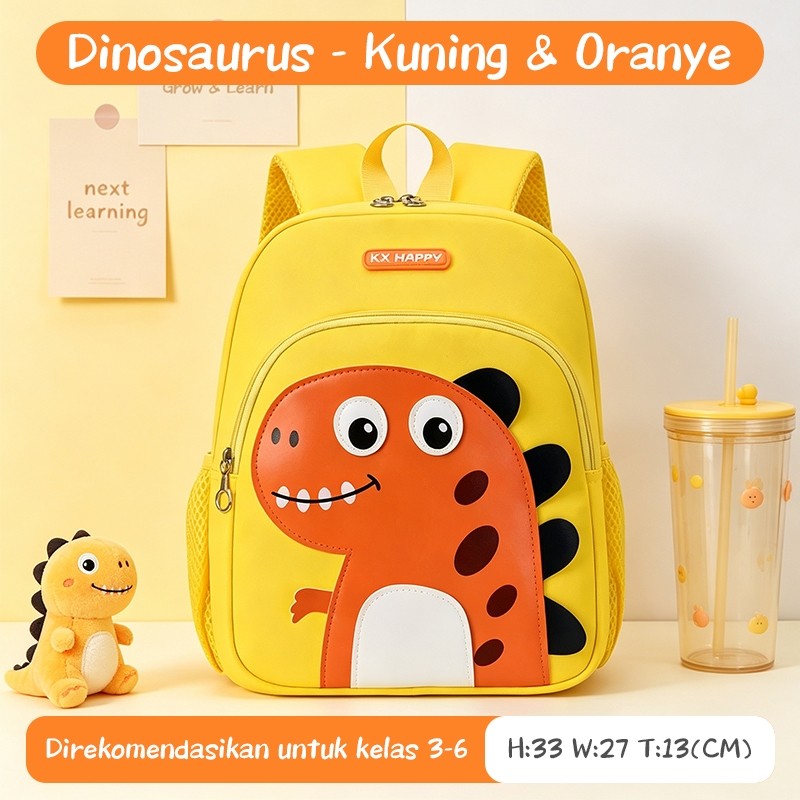 [READY] Aimilo Tas Sekolah Anak Laki Laki Perempuan Tk Sd Tas Ransel Kartun Lucu Tahan Air Untuk 3-6 Tahun