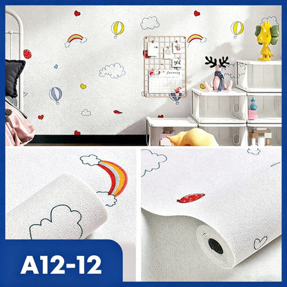[READY] Aimilo Wallpaper Dinding Kamar Tidur Anak Walpaper Dinding Kamar Aesthetic Tahan Air Stiker Dinding 50x280CM