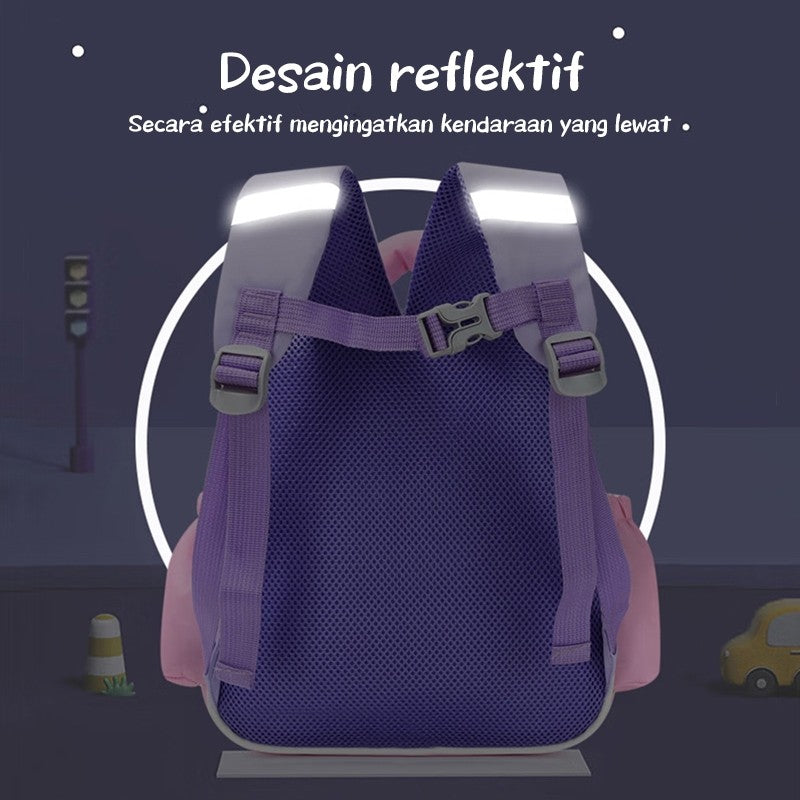 [READY] Aimilo Tas Fashion Ransel Anak Tas Sekolah Anak Perempuan Tas Anak TK/SD Kapasitas Besar Tahan Air Tebal Kado Anak