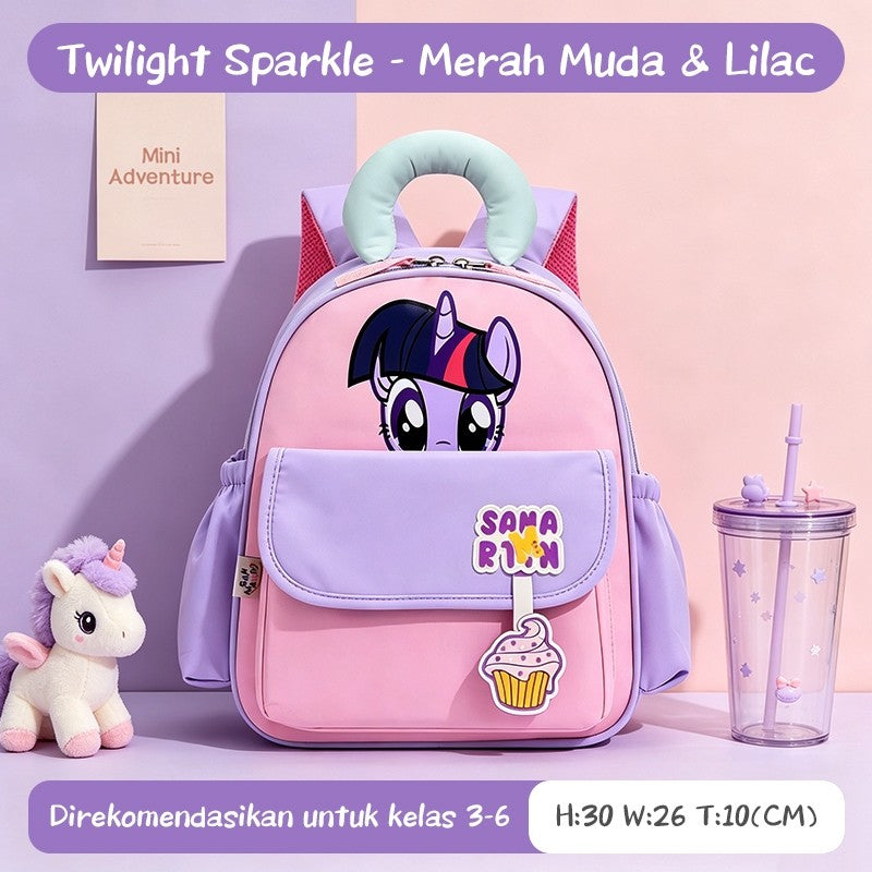 [READY] Aimilo Tas Fashion Ransel Anak Tas Sekolah Anak Perempuan Tas Anak TK/SD Kapasitas Besar Tahan Air Tebal Kado Anak