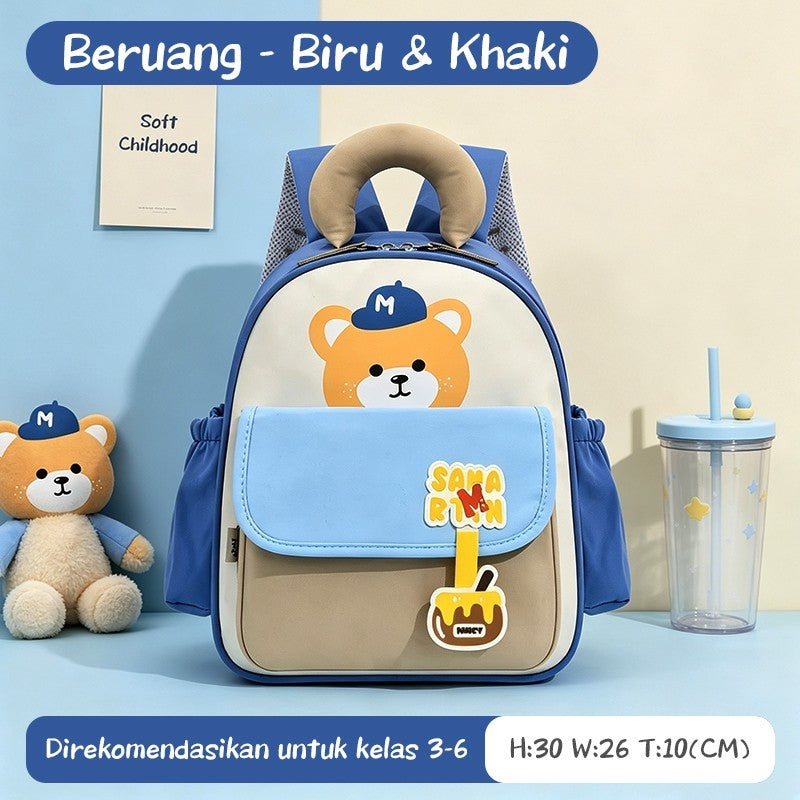[READY] Aimilo Tas Fashion Ransel Anak Tas Sekolah Anak Perempuan Tas Anak TK/SD Kapasitas Besar Tahan Air Tebal Kado Anak
