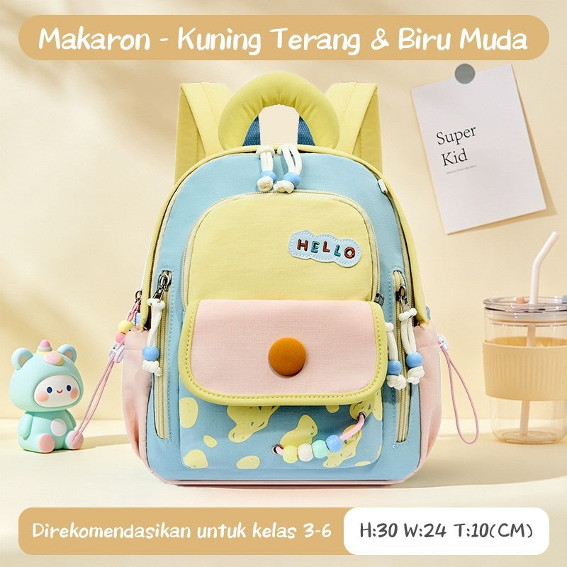 [READY] Aimilo Tas Fashion Ransel Anak Tas Sekolah Anak Perempuan Tas Anak TK/SD Kapasitas Besar Tahan Air Tebal Kado Anak