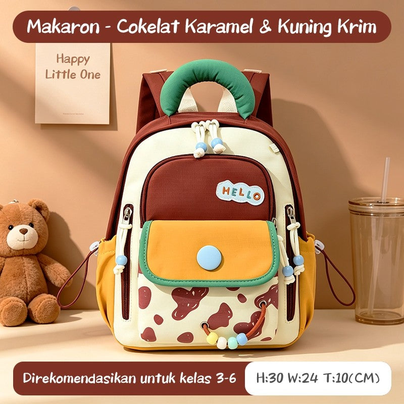 [READY] Aimilo Tas Fashion Ransel Anak Tas Sekolah Anak Perempuan Tas Anak TK/SD Kapasitas Besar Tahan Air Tebal Kado Anak
