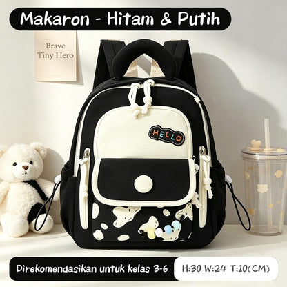 [READY] Aimilo Tas Fashion Ransel Anak Tas Sekolah Anak Perempuan Tas Anak TK/SD Kapasitas Besar Tahan Air Tebal Kado Anak