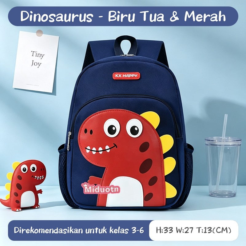 [READY] Aimilo Tas Sekolah Anak Laki Laki Perempuan Tk Sd Tas Ransel Kartun Lucu Tahan Air Untuk 3-6 Tahun