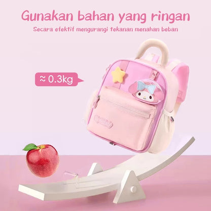 Aimilo Tas Fashion Ransel Anak Tas Sekolah Anak Perempuan Tas Anak TK/SD Kapasitas Besar Tahan Air Tebal Kado Anak