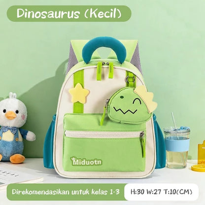 Aimilo Tas Fashion Ransel Anak Tas Sekolah Anak Perempuan Tas Anak TK/SD Kapasitas Besar Tahan Air Tebal Kado Anak