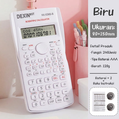 [READY] Aimilo Kalkulator Scientific Calculator 240 Fungsi Kalkulasi 4 Warna