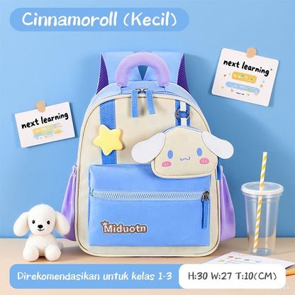 [READY] Aimilo Tas Fashion Ransel Anak Tas Sekolah Anak Perempuan Tas Anak TK/SD Kapasitas Besar Tahan Air Tebal Kado Anak