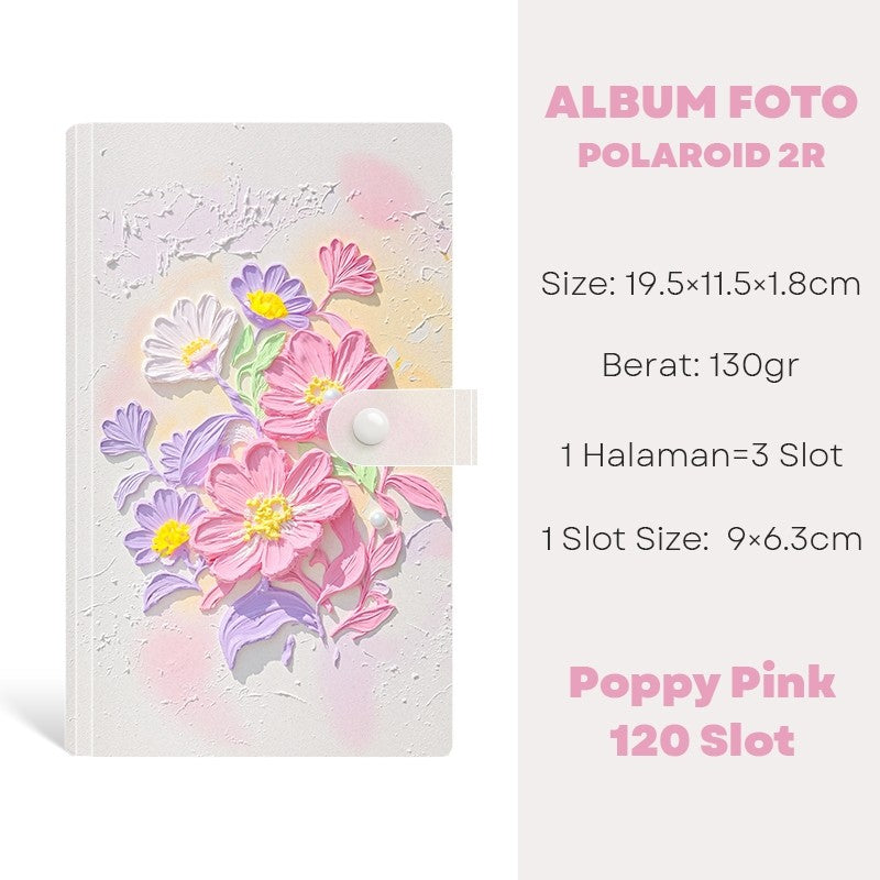 [READY] Aimilo Album Foto Polaroid Waterproof 120 Slot Buku Album Tempat Photocard Kpop Collect Book Binder Photocard Holder