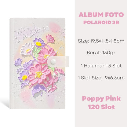 [READY] Aimilo Album Foto Polaroid Waterproof 120 Slot Buku Album Tempat Photocard Kpop Collect Book Binder Photocard Holder