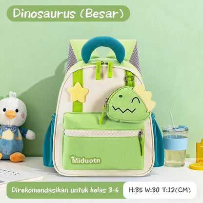 Aimilo Tas Fashion Ransel Anak Tas Sekolah Anak Perempuan Tas Anak TK/SD Kapasitas Besar Tahan Air Tebal Kado Anak