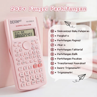 [READY] Aimilo Kalkulator Scientific Calculator 240 Fungsi Kalkulasi 4 Warna