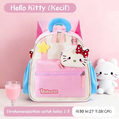 [READY] Aimilo Tas Fashion Ransel Anak Tas Sekolah Anak Perempuan Tas Anak TK/SD Kapasitas Besar Tahan Air Tebal Kado Anak