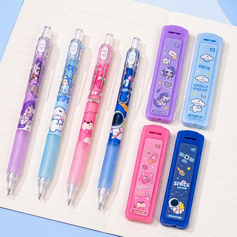 Aimilo Pensil Mekanik 0.5 mm Mechanical Pencil Set Isi Refill 20 Alat Tulis Sekolah