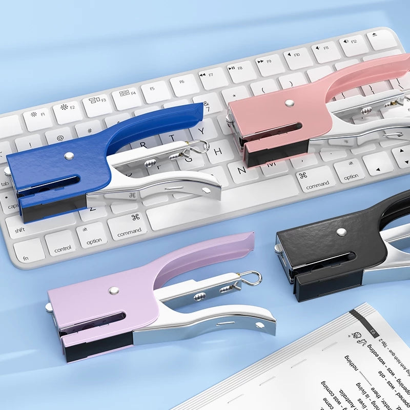 Aimilo Stepler Portable Staples No.10 Stapler Genggam 4 Warna Dapat Menjilid 20 Lembar