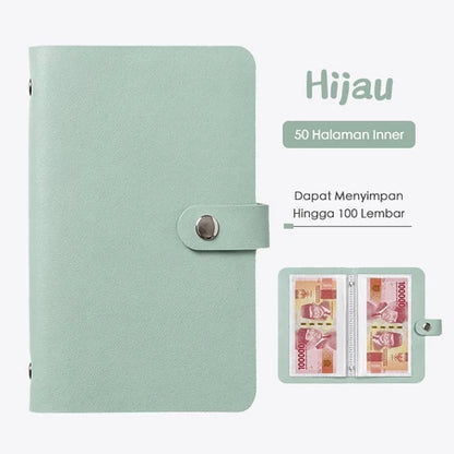 Aimilo Dompet Disiplin 100 Slot Dompet Nabung Tahan Air Pengatur Uang Bulanan Wallet Displin