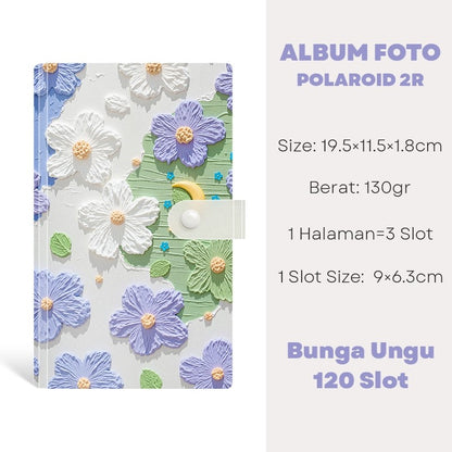 [READY] Aimilo Album Foto Polaroid Waterproof 120 Slot Buku Album Tempat Photocard Kpop Collect Book Binder Photocard Holder