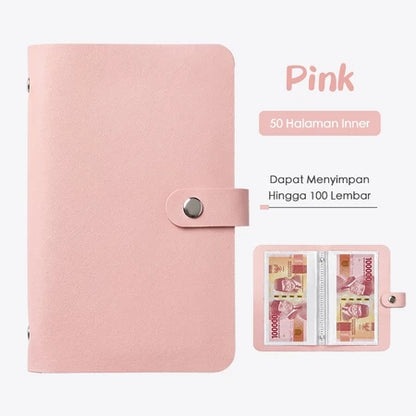 Aimilo Dompet Disiplin 100 Slot Dompet Nabung Tahan Air Pengatur Uang Bulanan Wallet Displin