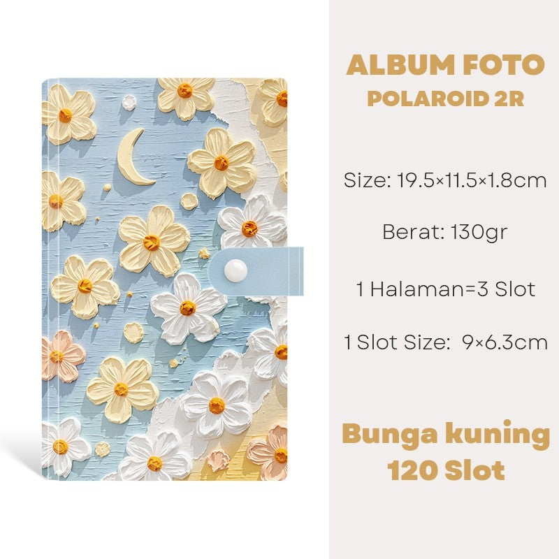 [READY] Aimilo Album Foto Polaroid Waterproof 120 Slot Buku Album Tempat Photocard Kpop Collect Book Binder Photocard Holder
