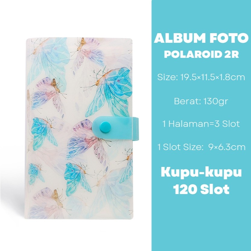 [READY] Aimilo Album Foto Polaroid Waterproof 120 Slot Buku Album Tempat Photocard Kpop Collect Book Binder Photocard Holder