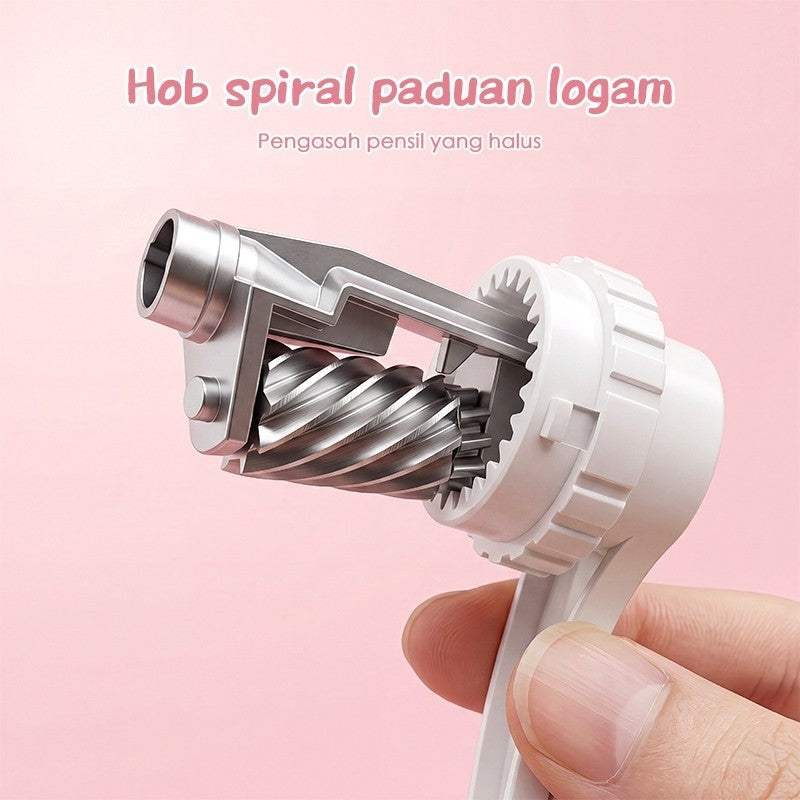 [READY] Aimilo Rautan Serutan Pensil Putar Hemat Tenaga & Cepat Raut Sharpener Pengserut Pensil Alat Tulis Sekolah