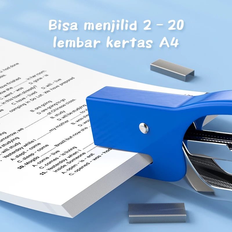 Aimilo Stepler Portable Staples No.10 Stapler Genggam 4 Warna Dapat Menjilid 20 Lembar