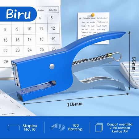Aimilo Stepler Portable Staples No.10 Stapler Genggam 4 Warna Dapat Menjilid 20 Lembar
