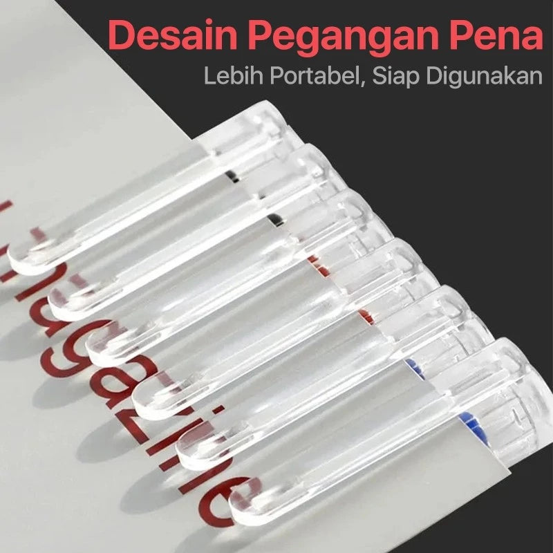 Aimilo Wholesale Gel Pen 20/50/100 PCS Pulpen Gel 0.5mm Berkapasitas Besar Tinta Cepat Kering 3 Warna