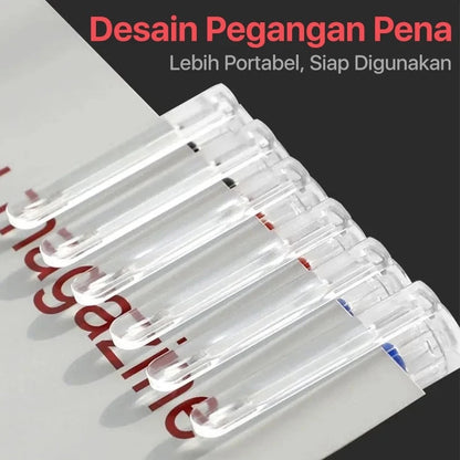 Aimilo Wholesale Gel Pen 20/50/100 PCS Pulpen Gel 0.5mm Berkapasitas Besar Tinta Cepat Kering 3 Warna