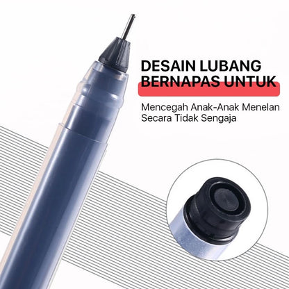 Aimilo Wholesale Gel Pen 20/50/100 PCS Pulpen Gel 0.5mm Berkapasitas Besar Tinta Cepat Kering 3 Warna