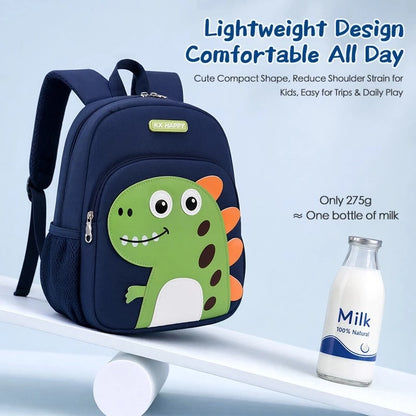 Aimilo Tas Ransel Sekolah Anak Laki Laki Perempuan Tas Anak TK&SD Tas Sekolah Dinosaurus Lucu Untuk 3-6 Tahun