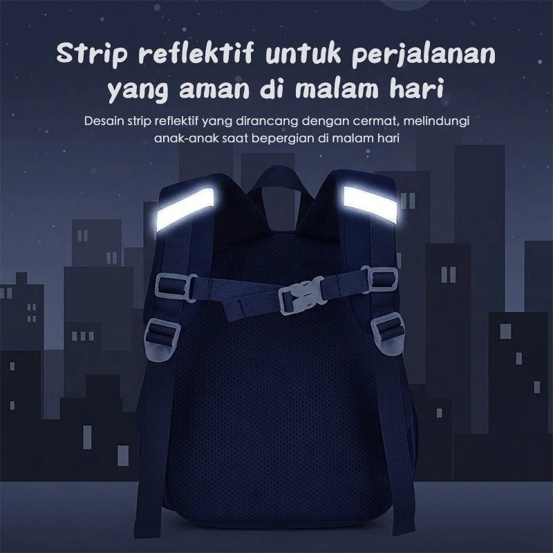 Aimilo Tas Ransel Sekolah Anak Laki Laki Perempuan Tas Anak TK&SD Tas Sekolah Dinosaurus Lucu Untuk 3-6 Tahun